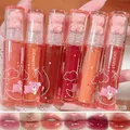 Produktbild: 6Pcs Bear Lip Glaze Flüssig-Lippenstift Cute Bear Lipgloss Moisturizing Lip Stain Plumping Water Lip Gloss Waterproof Long Lasting Cheek Rouge Tint Cosmetics