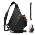 Produktbild: TUDEQU Sling Bag Herren Groß,8 Pockets Schulterrucksack,19L Sling Rucksack,Umhängetasche,Schultertasche,umhängerucksack