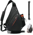 Produktbild: TUDEQU Sling Bag Herren Groß,8 Pockets Schulterrucksack Herren,19L Sling