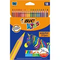 Produktbild: BIC Kids Evolution Stripes Buntstifte, mehrfarbig - 18 Stück