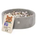 Produktbild: MISIOO Bällebad mit Schaumstoff-Füllung - 90x30cm - 200 Bälle - Hochwertige Bällebad Bälle für Kinder - Weiches und Sicheres Spielzeug - Waschbar