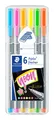 Produktbild: STAEDTLER 334 SB6CS3 Fineliner triplus (ergonomische Dreikantform, hohe Qualität, superfeine Spitze, Set Neon mit 6 brillanten Farben, Linienbreite 0,3 mm)