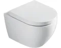 Produktbild: Wand-WC Set Rivo Tiefspüler ohne Spülrand kurz weiß glänzend mit WC-Sitz 1273809