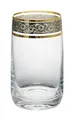 Produktbild: Bohemia Wassergläser, Whiskyglas Kristall Original, 250 ml, 6 er Set, Model Ideal Exclusive, Gold - Platin, Gravur