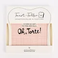 Produktbild: Grafik Werkstatt Toastteller Oh, Torte! weiß rosa 14,5x15,5cm