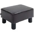 Produktbild: Homcom Fusshocker,, Dunkelbraun, Leder, 30x24x40 cm, Wohnzimmer, Hocker, Sitzhocker