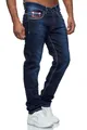 Produktbild: Baxboy Regular-fit-Jeans Herren Jeans Dicke Neon-Naht Straight Fit Denim Stonewashed Stretch
