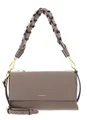 Produktbild: Coccinelle Leder Schultertasche Umhängetasche Boheme Grana Double Shoulder Bag Warm Taupe/Rosette