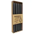 Produktbild: RUSTIC-Stabkerzen Schwarz, WENZEL, 250/22 mm, Brenndauer ca. 10h, 4 Stück