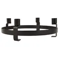 Produktbild: IB Laursen - Adventkerzenhalter - Metall - flach - schwarz - 9 x 27,5 cm