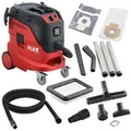 Produktbild: Flex Industriesauger S 44 L AC, 2400 W, 1x Flachfaltenfilter PES L/M/H, 1x Vlies-Filtersack Klasse L/M, mit Beutel, Konstant hohe Saugleistung, Seperater Motorluftkühlungskanal rot|schwarz