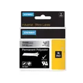 Produktbild: Dymo Rhino Schriftband Polyester 19mm x 5,5m schwarz auf metallic S0718200
