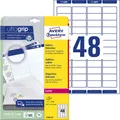 Produktbild: AVERY Zweckform Adressetiketten L7636-25 weiß 45,7 x 21,2 mm, 25 Blatt