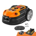 Produktbild: LawnMaster VBRM18AMIDR mähroboter ohne begrenzungskabel für bis zu 500㎡ 2ah Batterie Optische Navigation, Hindernisvermeidung, Automatische Ladestation, Verbotene-Zone-Funktion, WiFi & Bluetooth APP