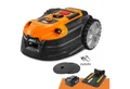 Produktbild: Lawnmaster Rasenmähroboter ohne begrenzungskabel, mit 2ah Batterie, bis 500 m² Rasenfläche, WiFi&Bluetooth APP, Automatische Ladestation, Verbotene-Zone-Funktion