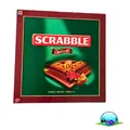 Produktbild: Scrabble Deluxe Spiel - Mattel 2008 - Spielbrett drehbar + Holzrahmen- Vollstäng