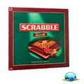 Produktbild: Scrabble Deluxe Spiel - Mattel 2000 - Spielbrett drehbar + Holzrahmen- Vollstäng