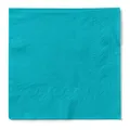 Produktbild: Mank Tissue-Servietten 40 x 40 cm ¼ Falz | Premium Einweg-Serviette | Dinner Serviette | Uni | Basic | 100 Stück | (Aqua Blau, 40 x 40 cm)