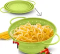 Produktbild: Coolinato Faltbares Silikonsieb, platzsparend leicht und spülmaschinenfest 24 cm