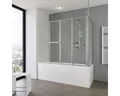 Produktbild: Badewannenaufsatz 3-teilig mit Seitenwand SCHULTE Komfort 1290,0 x 140 cm Glasde