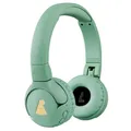 Produktbild: POGS Drahtloser Bluetooth Kinderkopfhörer | The Gecko 2 | Faltbarer robuster Kinderkopfhörer ab 3 Jahren | Lautstärkebegrenzung 70-85 dB | Mikrofon | On-Ear | Drahtlose Musik-Sharing-Funktion (rGrün)