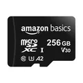 Produktbild: Amazon Basics MicroSDXC 256 GB mit SD Adapter A2 U3 Lesegeschwindigkeit 100MB/s