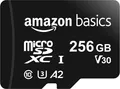 Produktbild: Amazon Basics MicroSDXC, 256 GB, mit SD Adapter, A2, U3, Lesegeschwindigkeit bis