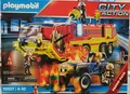 Produktbild: Playmobil 70557  Feuerwehreinsatz mit Löschfahrzeug , Rar, NEU