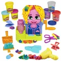 Produktbild: Play-Doh Wilder Friseur Spielset mit 6 Dosen, Rollenspielzeug, Spielzeug für Mäd