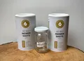 Produktbild: Bio Ingwer 60 Shots Hansegrün zum einrühren+Glas Veganes Superfood Pulver 2 x