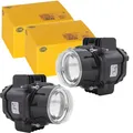 Produktbild: 2x HELLA LED LINSEN-SCHEINWERFER RUND 12V SCHEINWERFER SATZ | 1AL 010 820-841