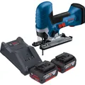 Produktbild: Bosch Professional Bosch GST 18V-125 S Professional Akku Stichsäge 18 V 125 mm Brushless + 2x Akku 4,0 Ah + Ladegerät (58979711)