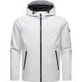 Produktbild: Ragwear Softshelljacke Shellwie Wasserdichte Herren Übergangsjacke mit Kapuze weiß XL (52)