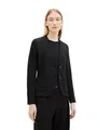 Produktbild: TOM TAILOR Damen 1038703 Basic Ottoman Blazer mit Taschen , 14482 - Deep Black, L