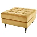 Produktbild: Riess Ambiente riess-ambiente Hocker COZY VELVET - 80cm senfgelb gold Samt Metallfüße