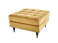 Produktbild: riess-ambiente Hocker COZY VELVET - 80cm senfgelb gold Samt Metallfüße