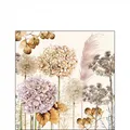 Produktbild: 20 Papierservietten, Cocktail -Servietten DRIED FLOWERS Ambiente 25x25cm | Boho