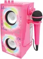 Produktbild: Lexibook Mattel Barbie - Tragbarer beleuchteter Bluetooth-Lautsprecher mit Mikrofon, Karaoke, Lichteffekte, kabellos, USB, SD-Karte, wiederaufladbarer Akku, rosa, BTP180BBZ