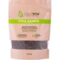 Produktbild: GreatVita Chia Samen 1000g naturbelassen | Salvia Hispanica unbehandelt & vegan