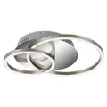 Produktbild: LED Deckenleuchte dimmbar Memoryfunktion matt-nickel 30W Metall Briloner - Silber/Grau