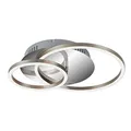 Produktbild: Briloner Leuchten - LED Deckenleuchte, Deckenlampe dimmbar, inkl. Memoryfunktion, 1 LED-Modul drehbar, 30 Watt, 2.400 Lumen, 3.000 Kelvin, Chrom-Alu, 390x300x80mm (LxBxH), 3222-018