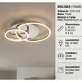 Produktbild: Dimmbare Briloner Frame Deckenleuchte 39 cm Metall/Kunststoff, 30W LED 3000K