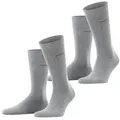 Produktbild: Esprit Socken Basic Uni (2-Paar, 2er Pack) mit hohem Baumwollanteil atmungsaktiv grau 47-50
