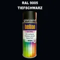Produktbild: Belton Kwasny Spraydose 400ml glänzend schnelltrocknend RAL 9005 Tiefschwarz