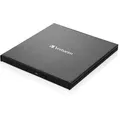 Produktbild: Verbatim Laufwerk Extern Verbatim Slimline Dvd 145 X 11 X 133 Mm (b X H X T) Usb 3.2 Gen 1 Cd Dvd M-discarchivmedien Windows® Mac Universell Inkl. Usb-c/usb-a Kabel Usb-a/usb-c Adapter Kurzinstallatio
