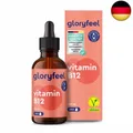 Produktbild: Vitamin B12 Tropfen (50ml) - 500µg Hochdosiert - 2 Aktivformen Methyl- &