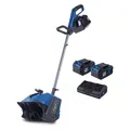 Produktbild: Scheppach Akku Schneefräse BC-SNB410-X Schneeräumer | 40cm Breite | 20cm Höhe | variable Auswurfrichtung | inkl. 2x 4Ah Akku + 4,5A Doppelladegerät