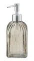 Produktbild: WENKO Flüssigseifenspender Vetro Braun, nachfüllbarer Seifenspender aus echtem Glas für ca. 520 ml Flüssigseife, eckiger Spender in trendiger Retro-Optik, ideal auch als kleine Vase, 7,5 x 19 x 7,5 cm
