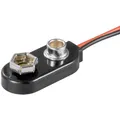 Produktbild: Batterieclip für 9V Blöcke, I-Form, Plastikgehäuse, Batterieblockclip