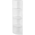 Produktbild: Vasagle Eckregal 4 Ebenen 30 cm x 129,5 cm x 30 cm Weiß